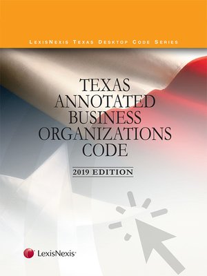 cover image of Texas Annotated Business Organizations Code